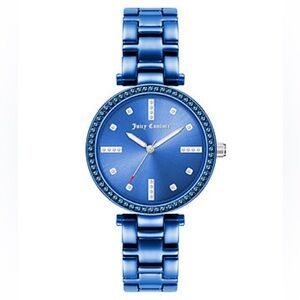 Juicy Couture Black Label Metallic Blue Stainless Steel Quartz
